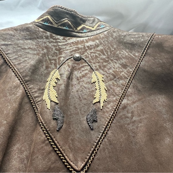 Tribe America Leather Jacket wm 14 - Picture 10 of 13